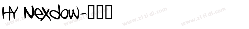 HY Nexdow字体转换